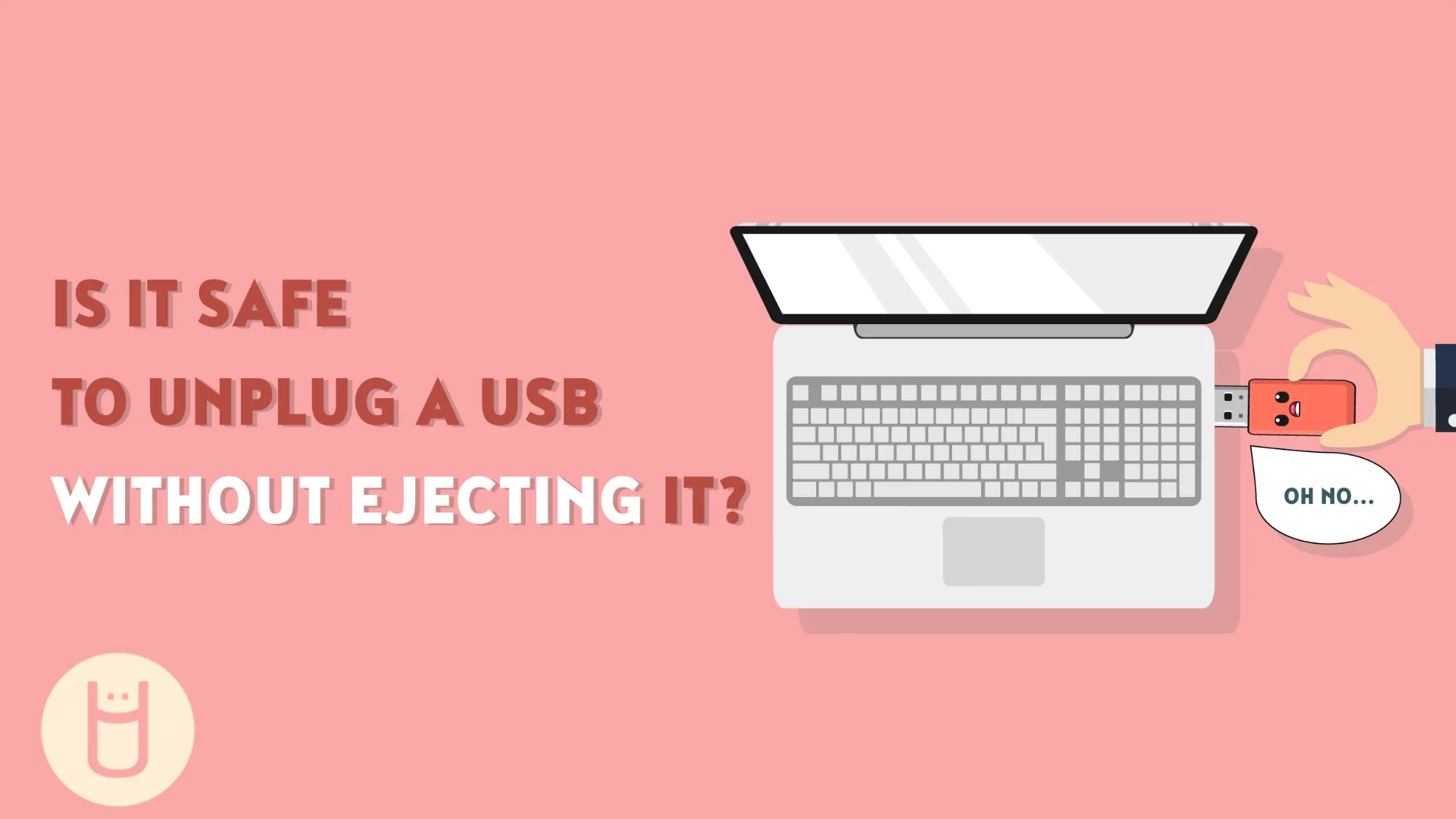 Pendrive biztonságos eltávolítása illusztráció