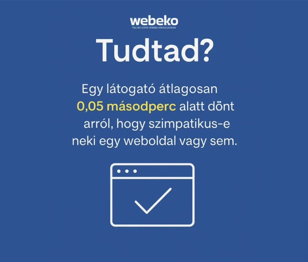 Tudtad? 0,05 másodperces első benyomás